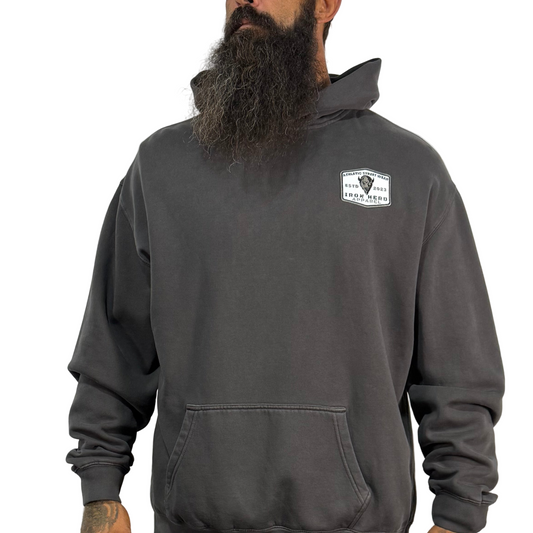 Iron Classic Patch Faded Hoodie