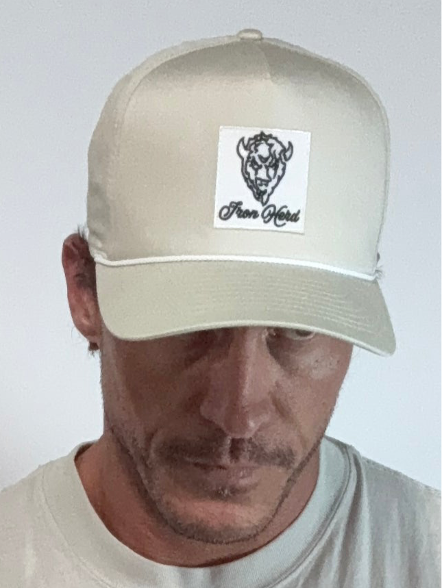 Iron Signature Patch Cotton Cap with Rope