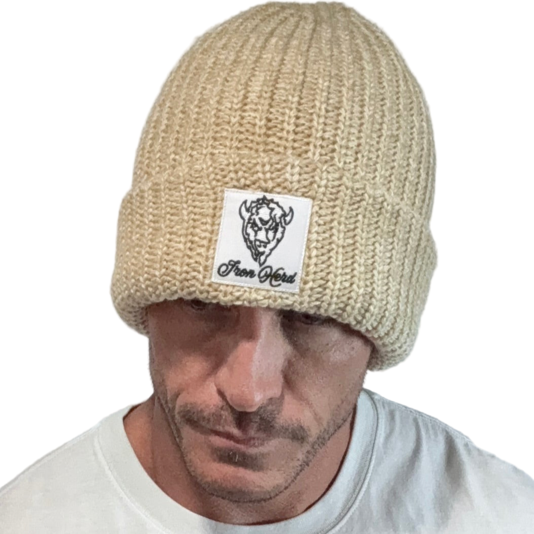Iron Signature Chunky Knit Beanie