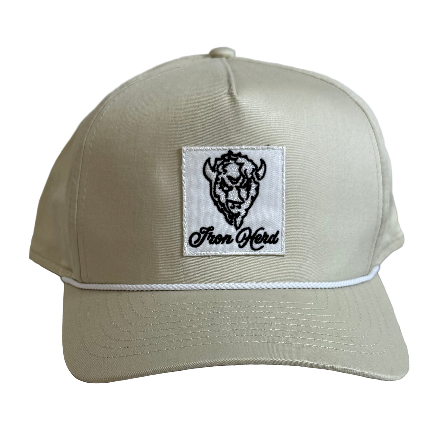 Iron Signature Patch Cotton Cap with Rope