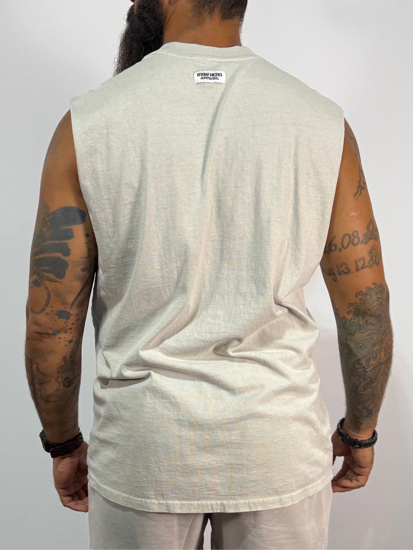 Men's Iron Signature Patch Heavy Faded Tank